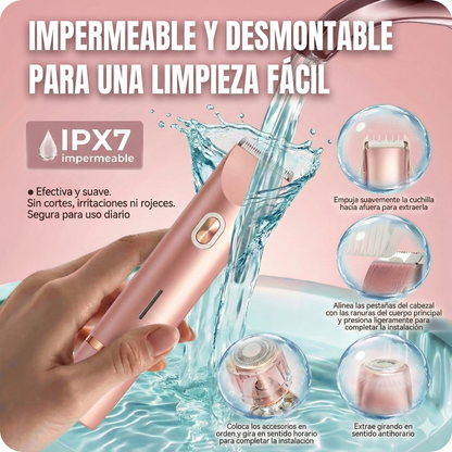 2 en 1 Afeitadora Waterproof
